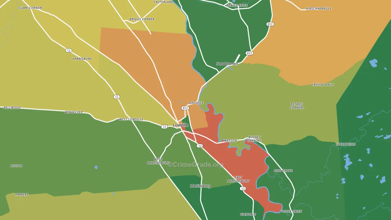 13367, NY Map of Theft Rates