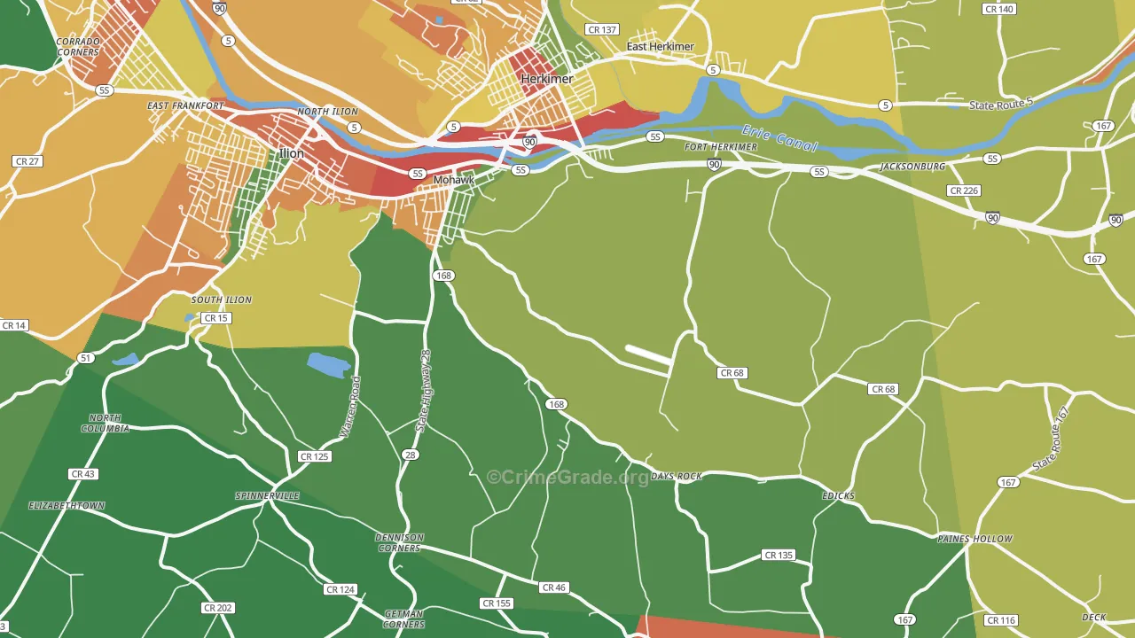 13407, NY Map of Theft Rates