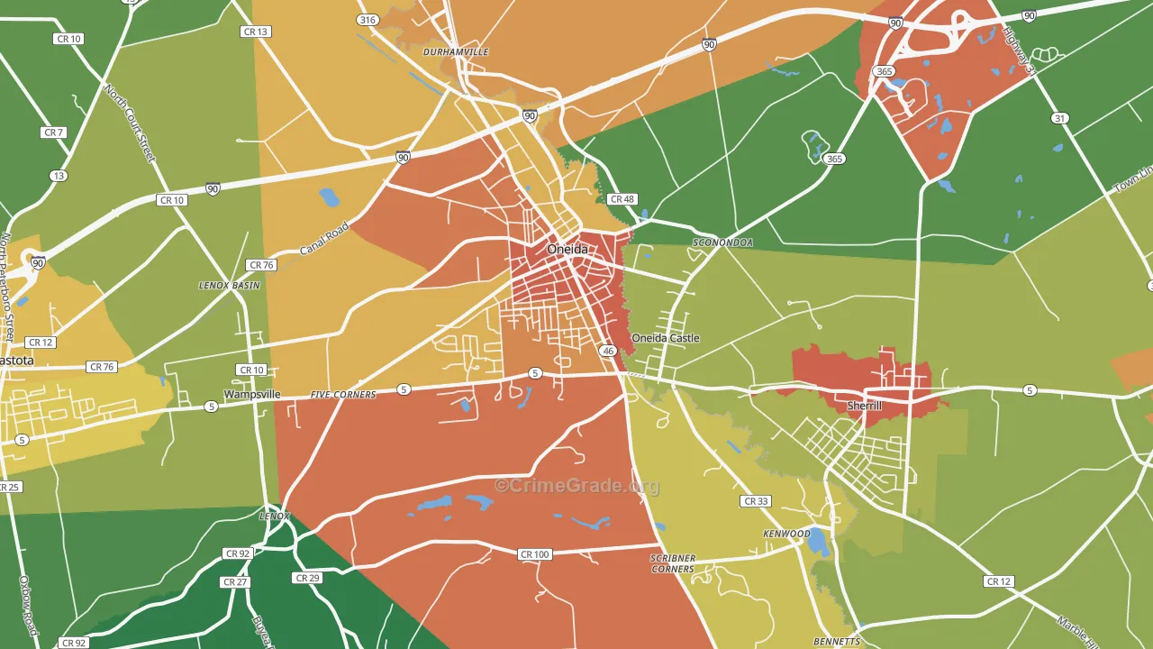 13421, NY Map of Theft Rates