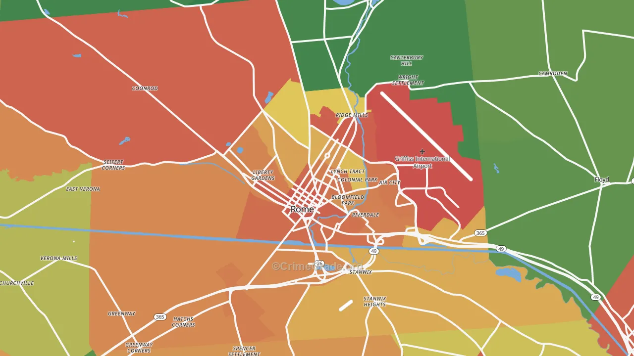 13440, NY Map of Theft Rates