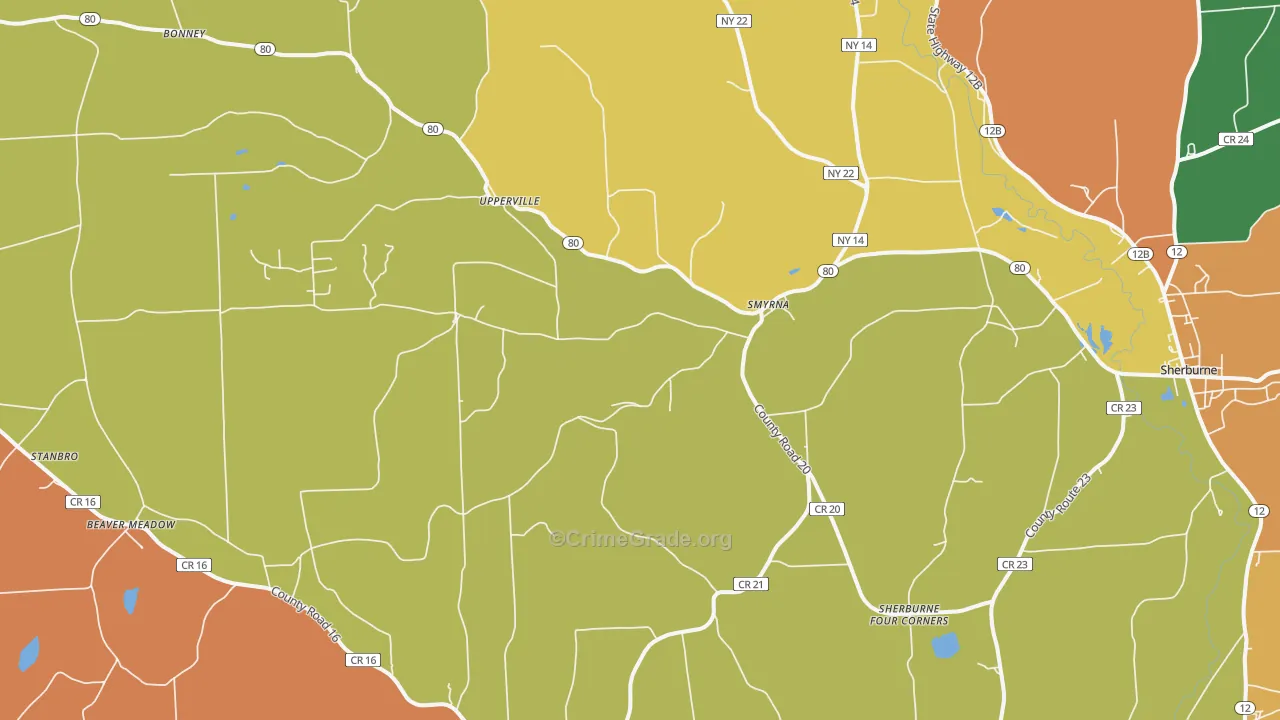 13464, NY Map of Theft Rates