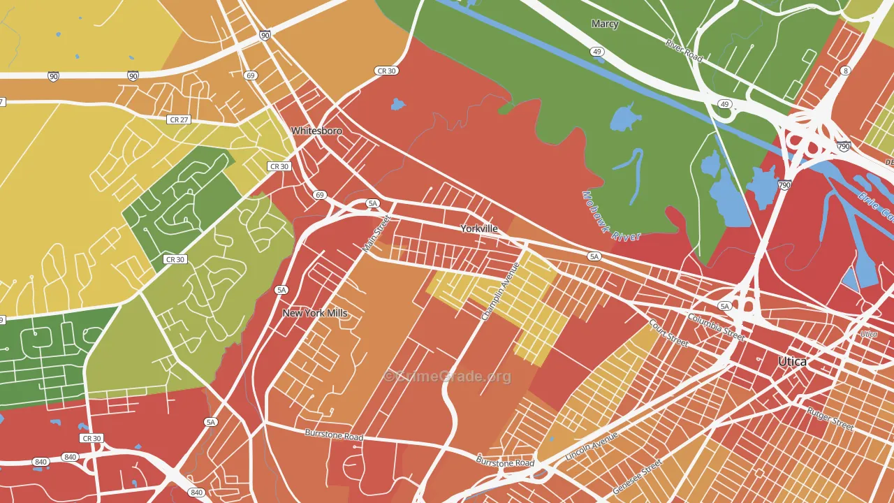 13495, NY Map of Theft Rates