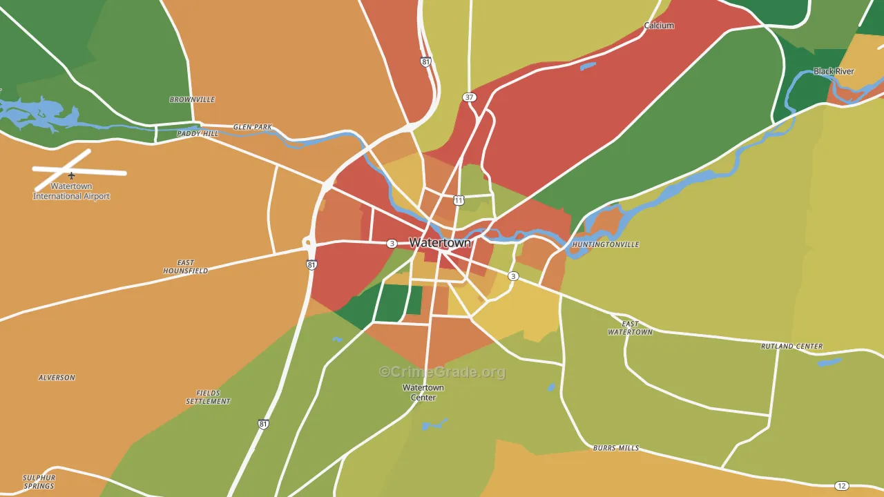 13601, NY Map of Theft Rates