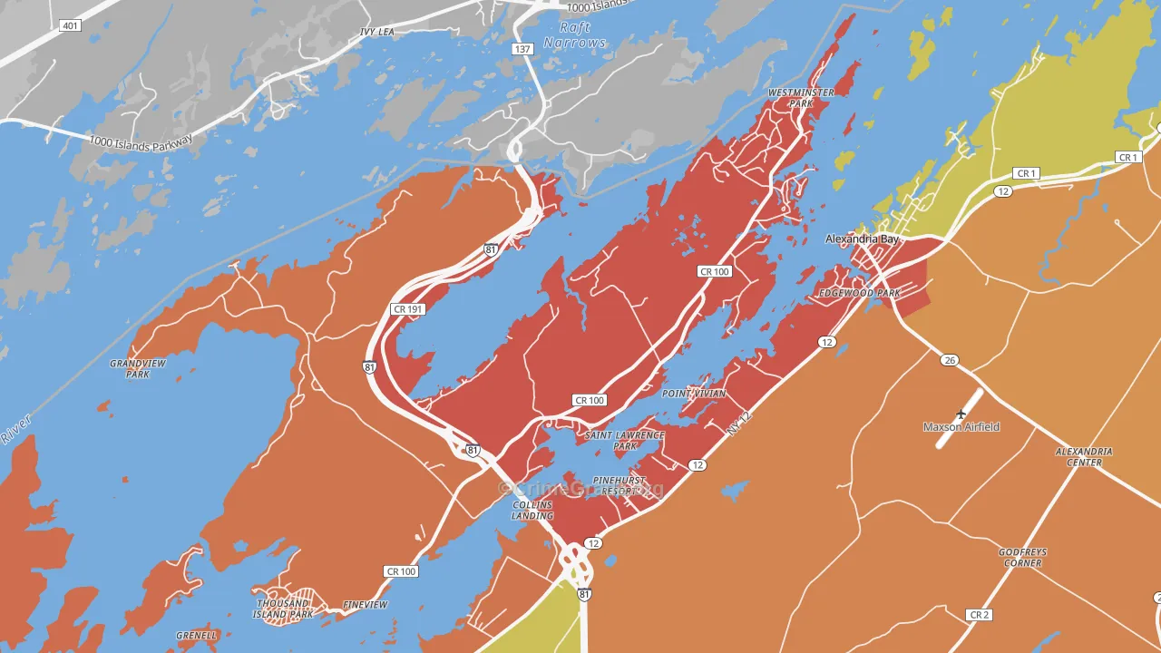 13640, NY Map of Theft Rates