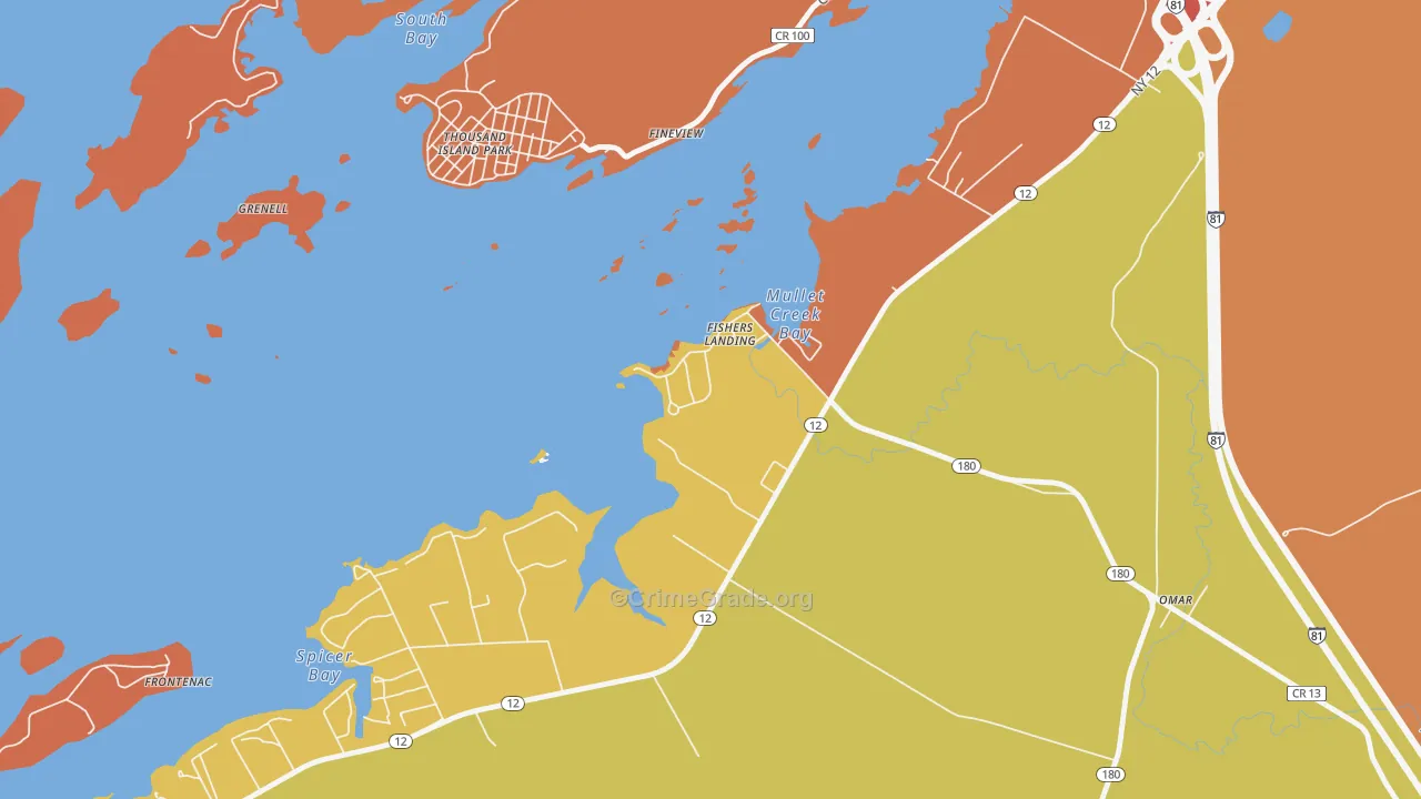 13641, NY Map of Theft Rates