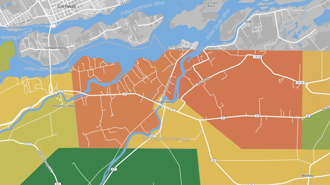 13655, NY Map of Theft Rates