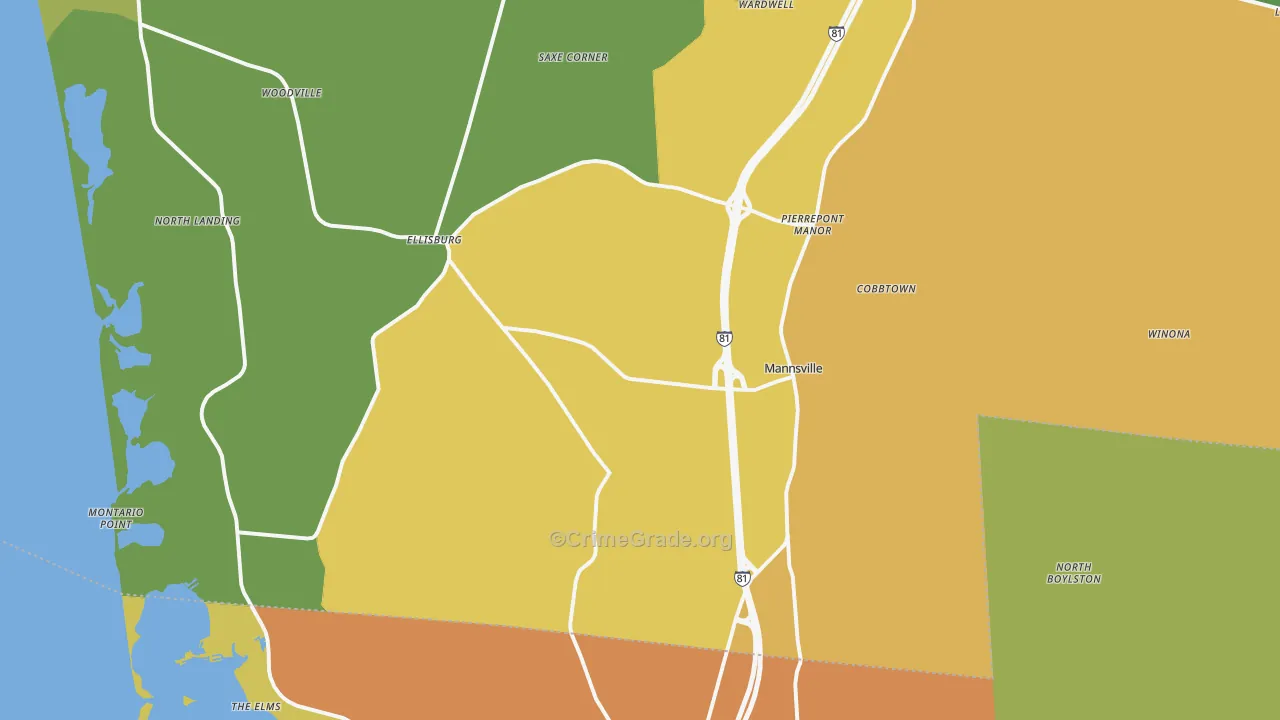 13661, NY Map of Theft Rates