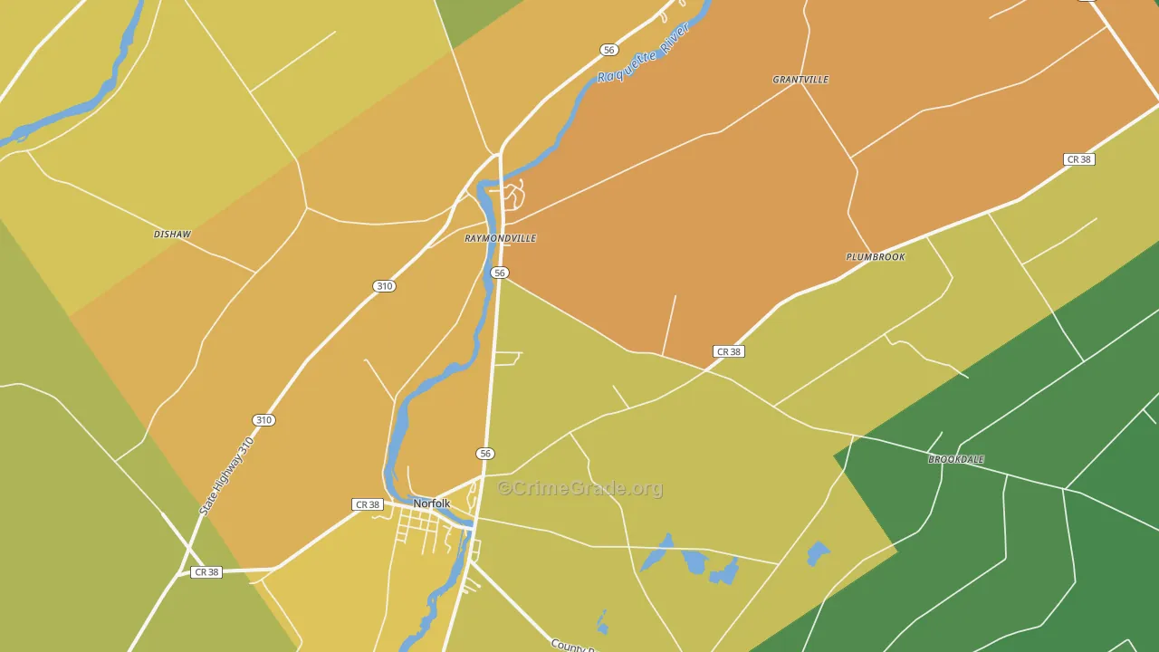 13667, NY Map of Theft Rates