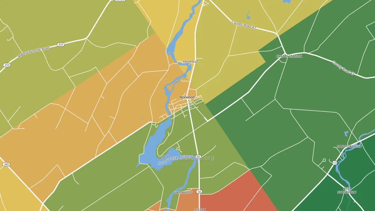 13668, NY Map of Theft Rates