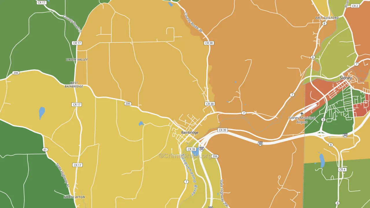 13733, NY Map of Theft Rates