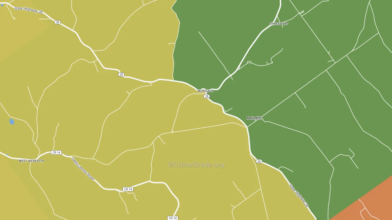 13806, NY Map of Theft Rates