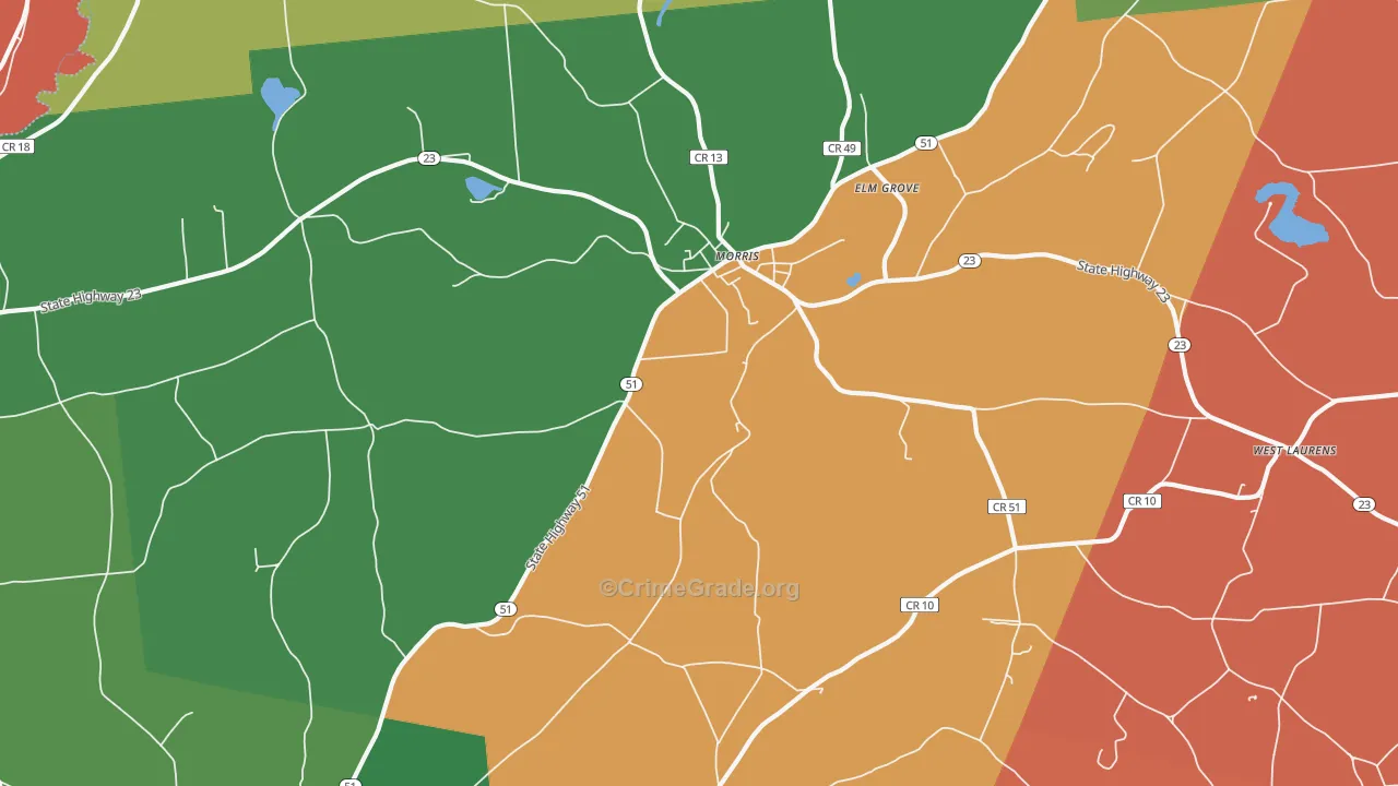 13808, NY Map of Theft Rates