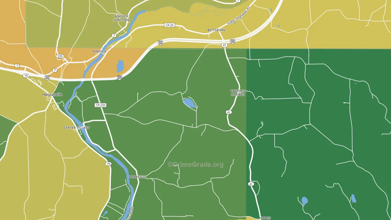 13813, NY Map of Theft Rates