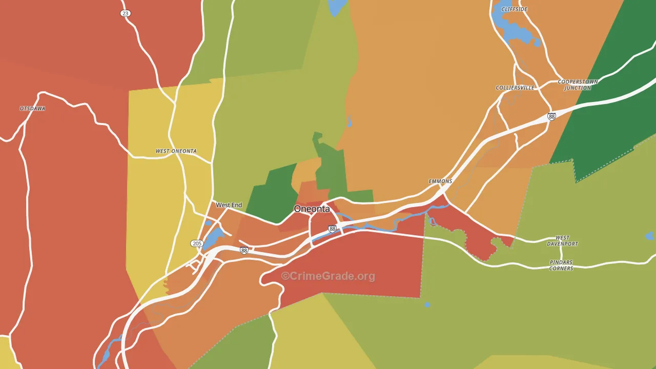 13820, NY Map of Theft Rates