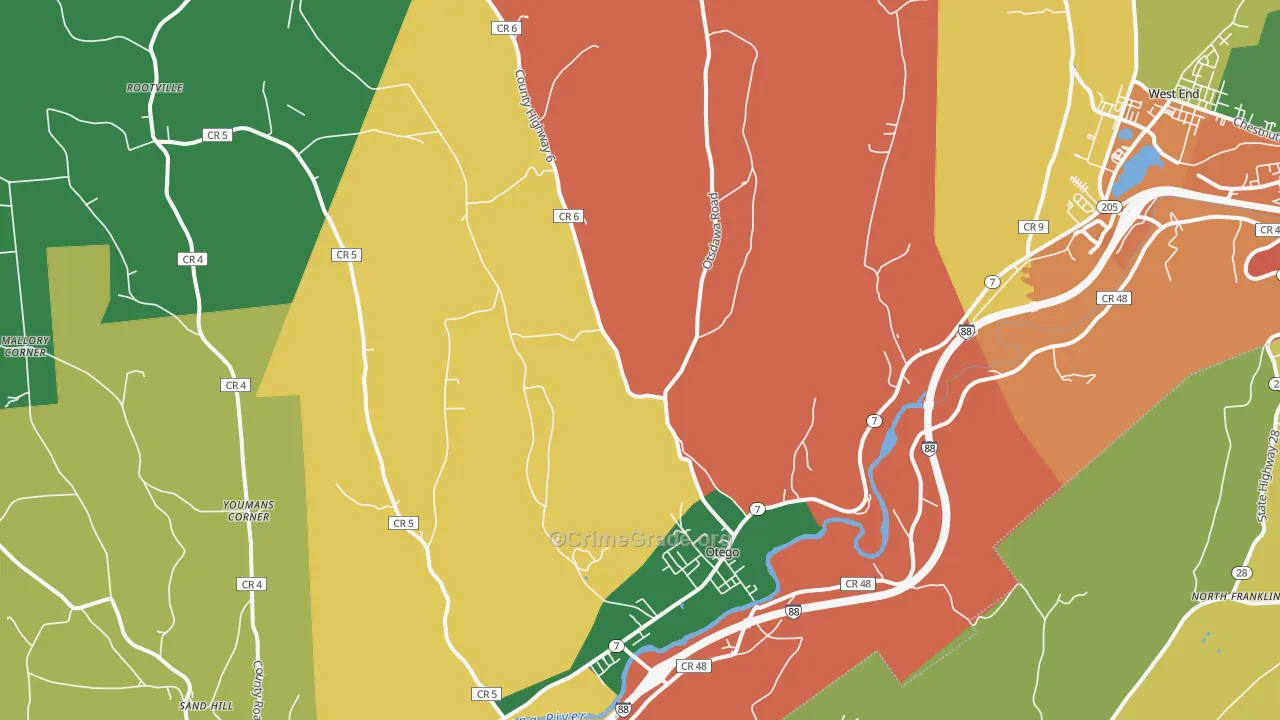 13825, NY Map of Theft Rates