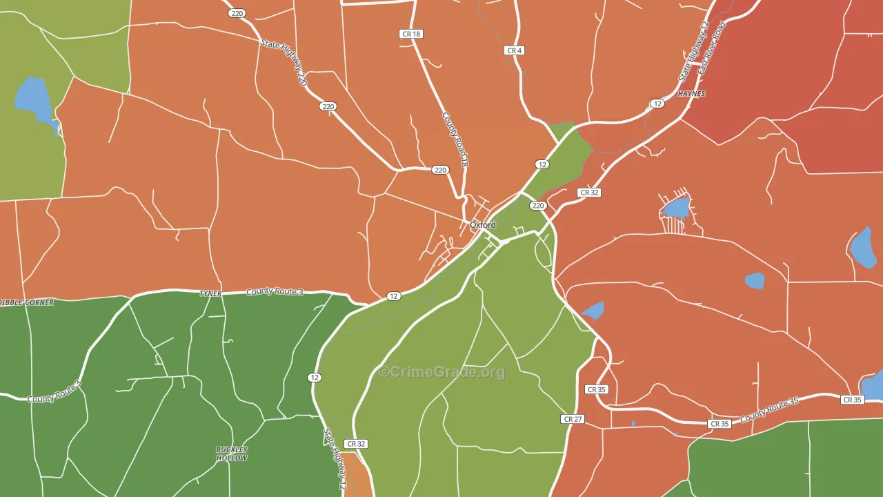 13830, NY Map of Theft Rates