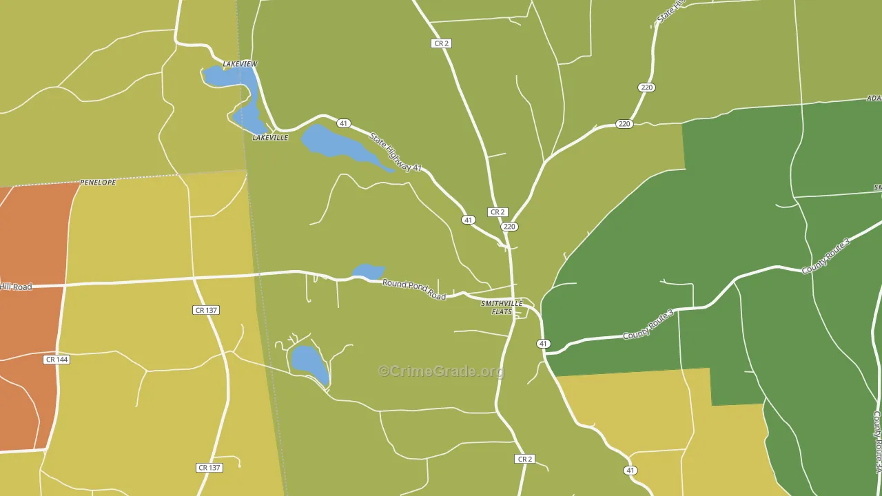 13841, NY Map of Theft Rates