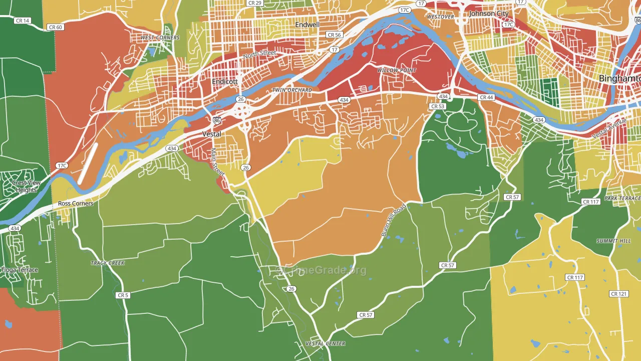 13850, NY Map of Theft Rates