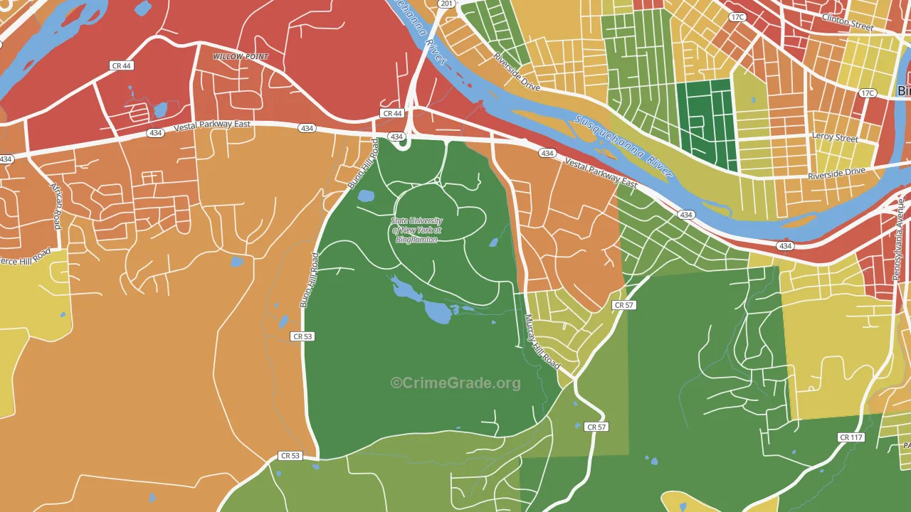 13902, NY Map of Theft Rates