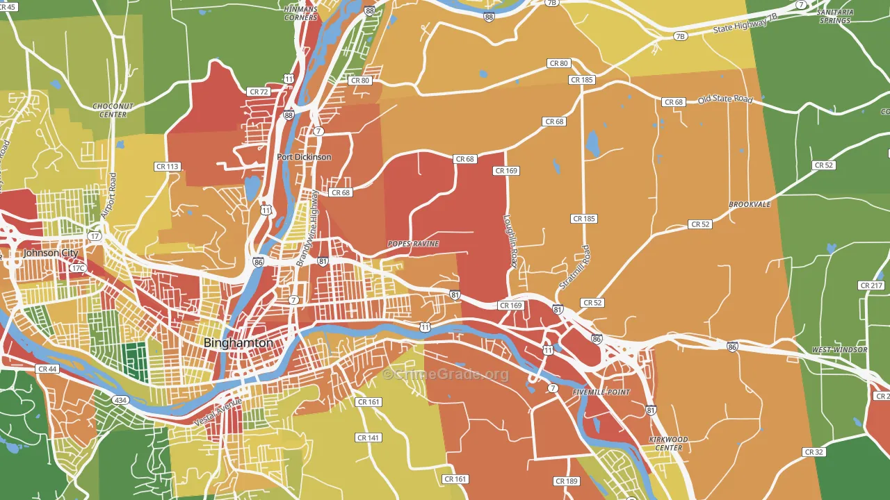 13904, NY Map of Theft Rates