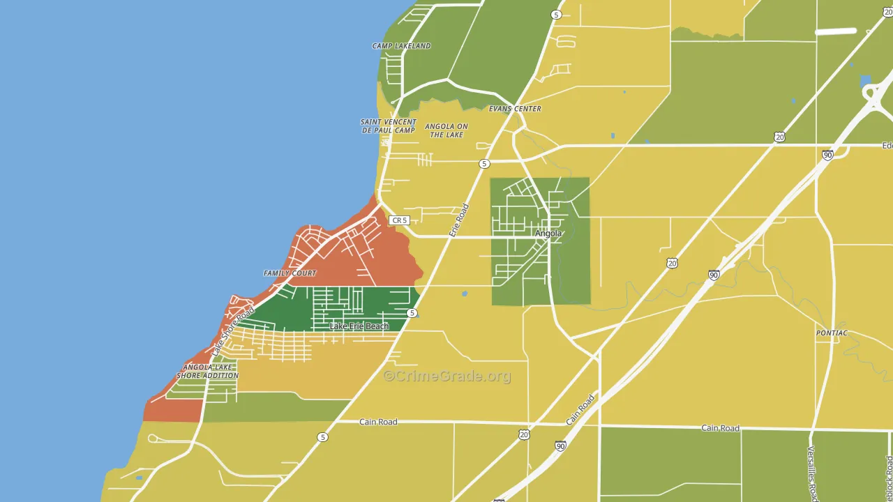 14006, NY Map of Theft Rates