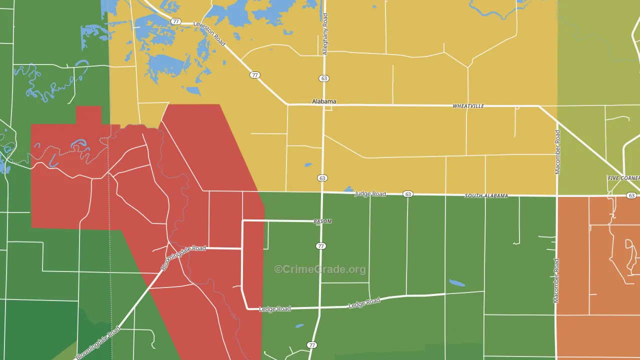 14013, NY Map of Theft Rates