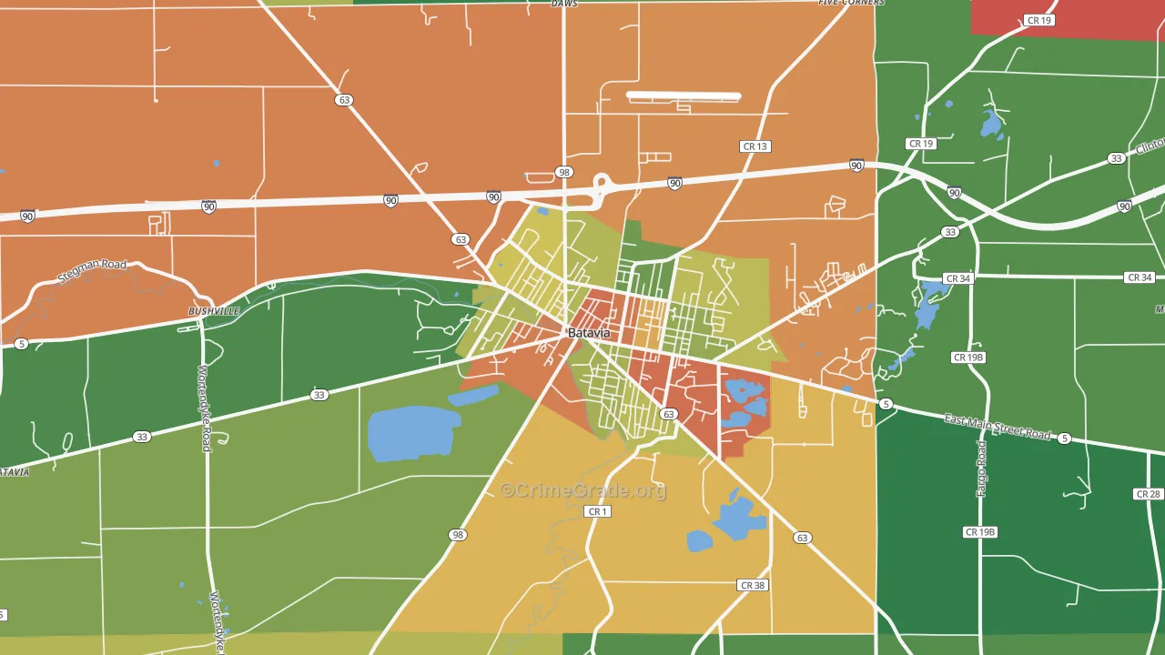 14020, NY Map of Theft Rates