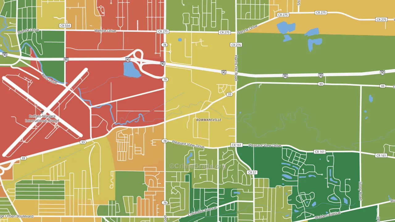14026, NY Map of Theft Rates