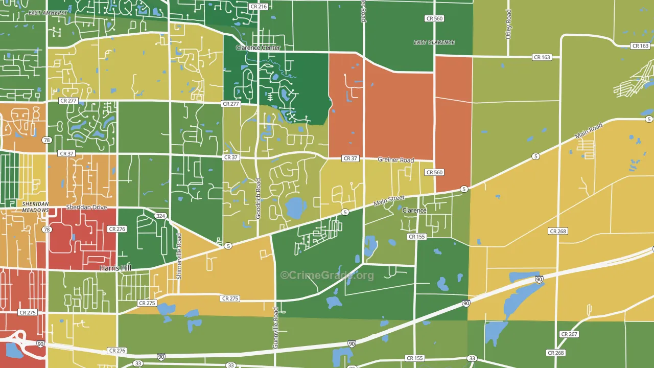 14031, NY Map of Theft Rates