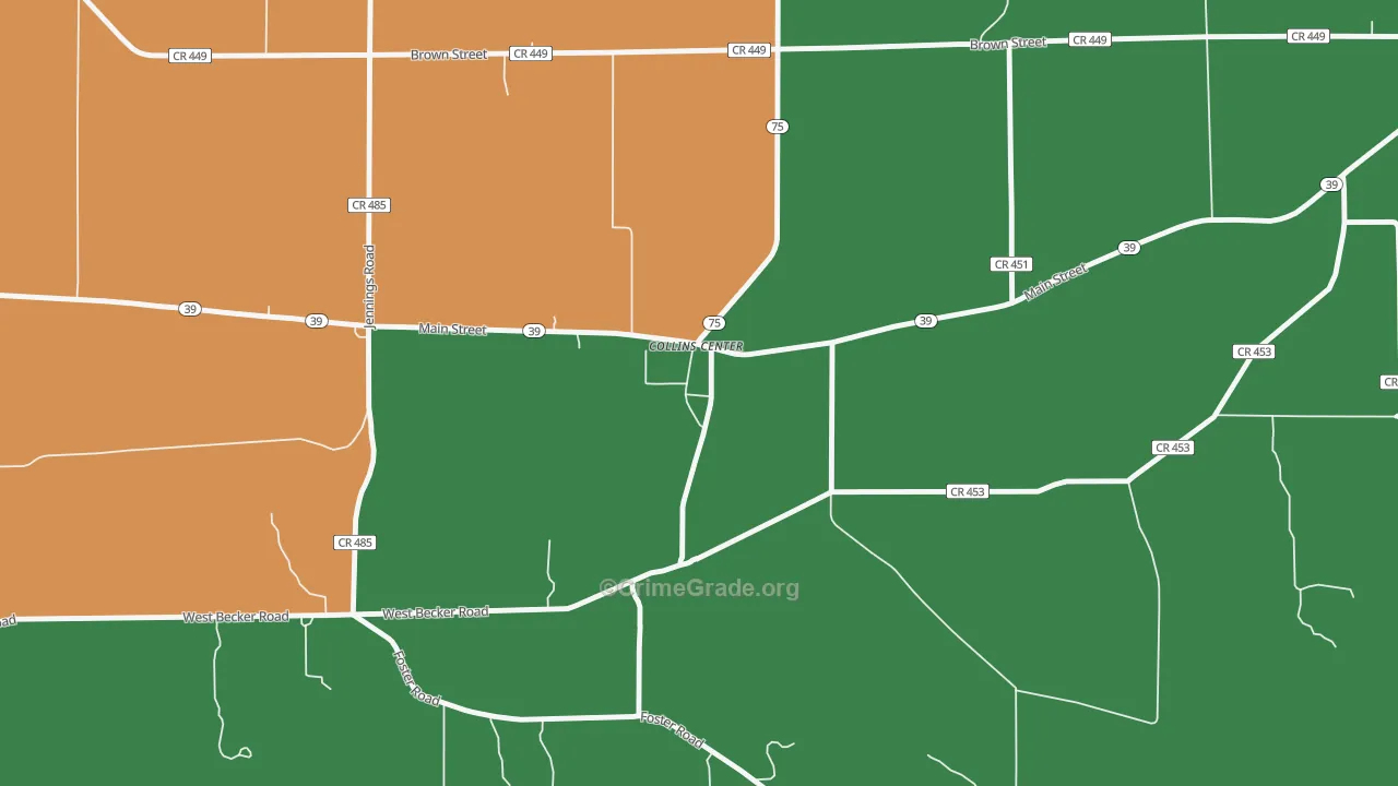14035, NY Map of Theft Rates