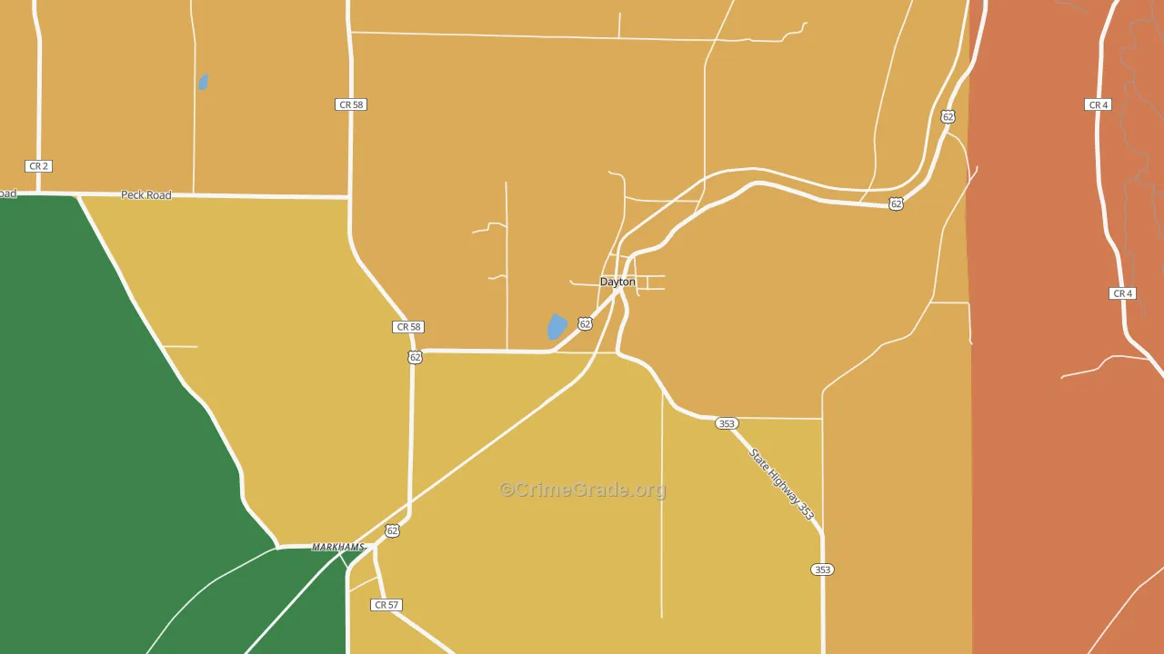 14041, NY Map of Theft Rates