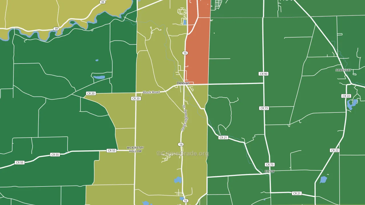 14042, NY Map of Theft Rates