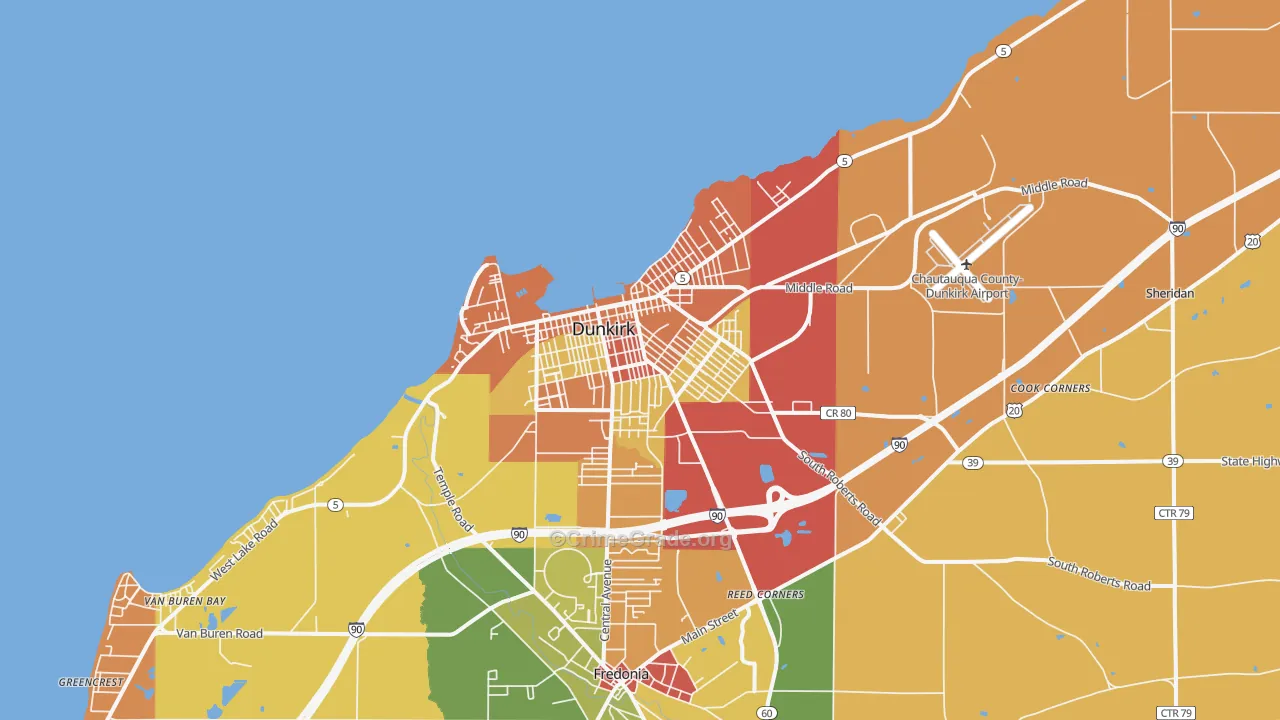 14048, NY Map of Theft Rates