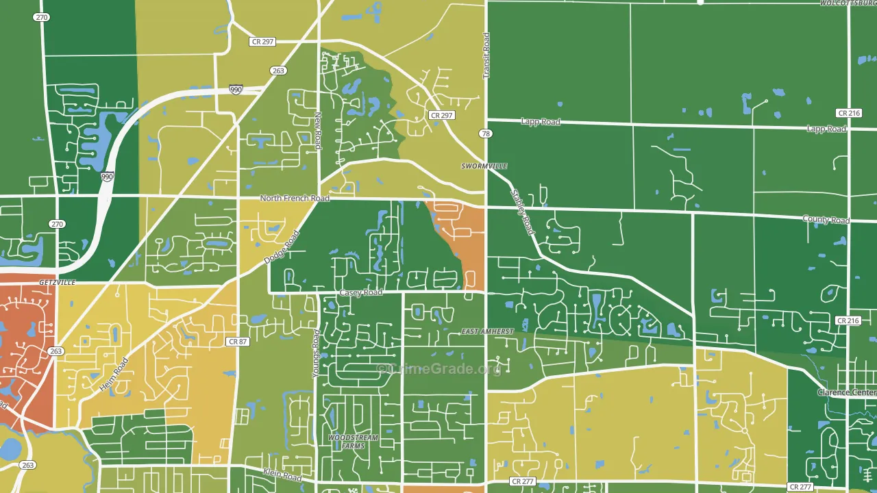 14051, NY Map of Theft Rates