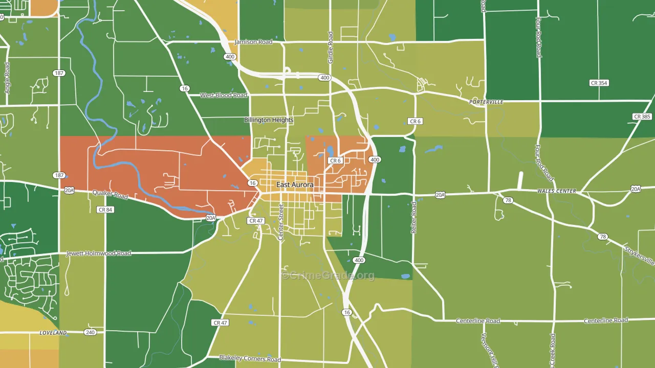 14052, NY Map of Theft Rates