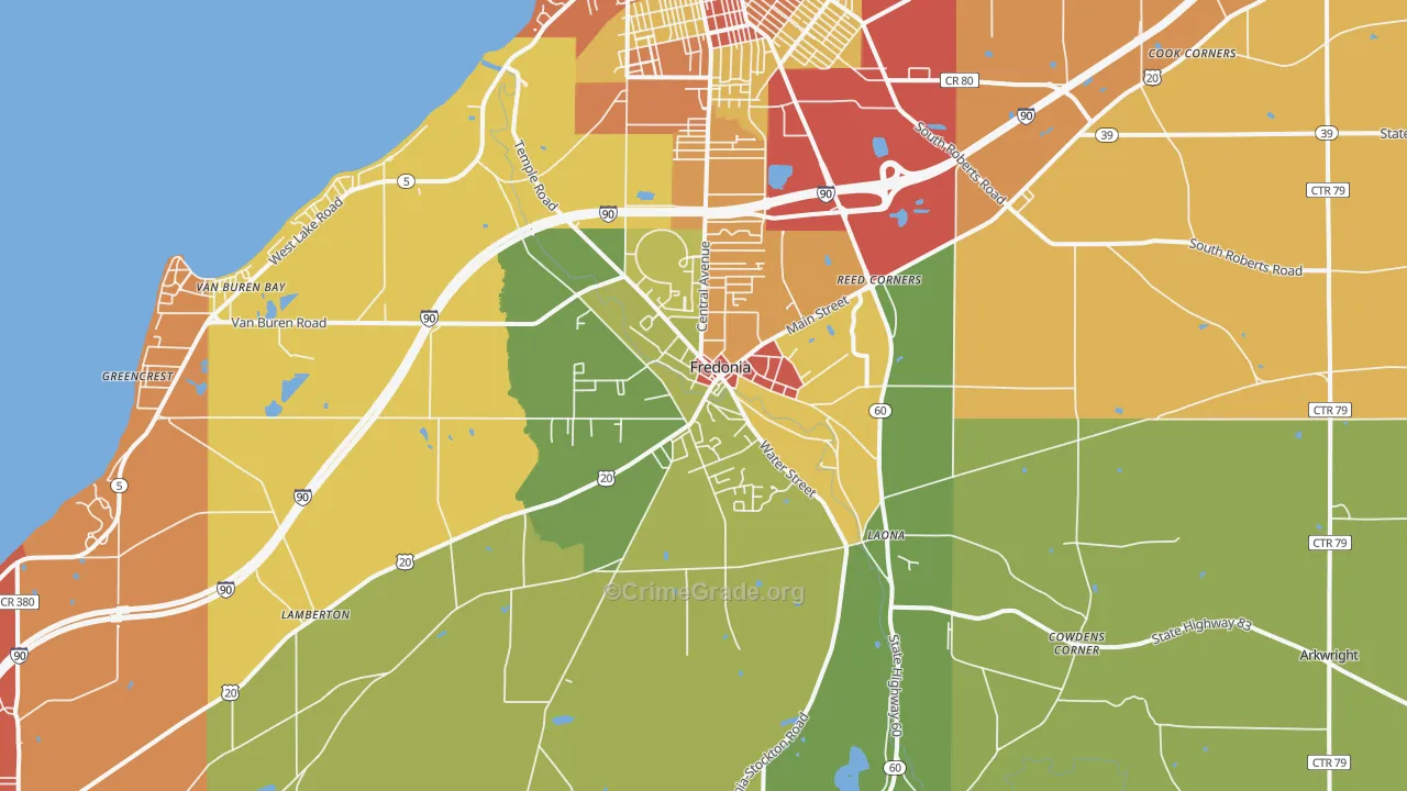 14063, NY Map of Theft Rates