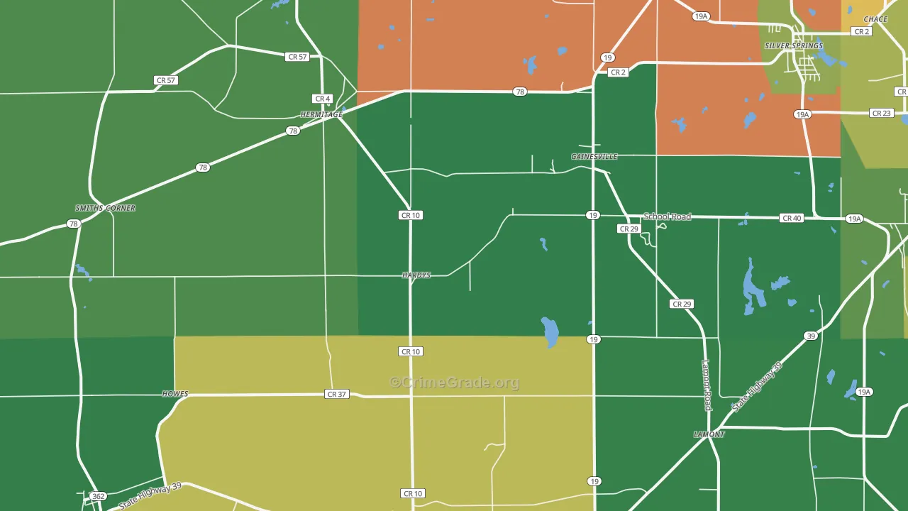 14066, NY Map of Theft Rates