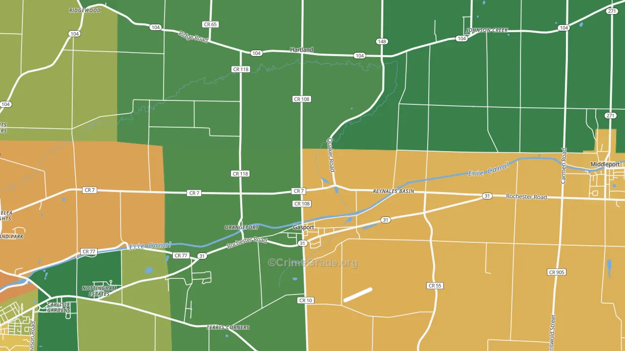 14067, NY Map of Theft Rates
