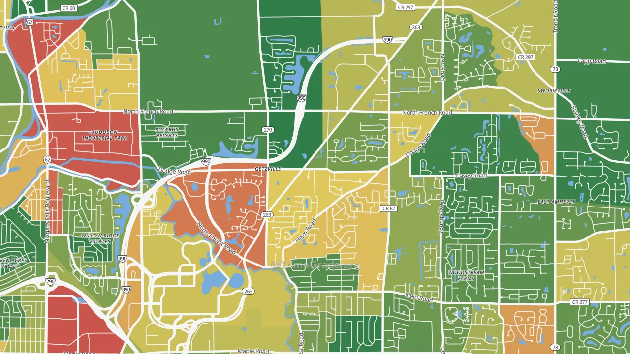 14068, NY Map of Theft Rates