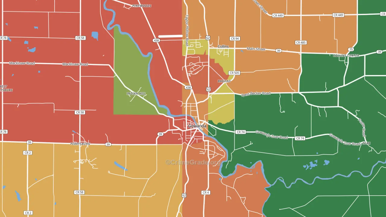 14070, NY Map of Theft Rates