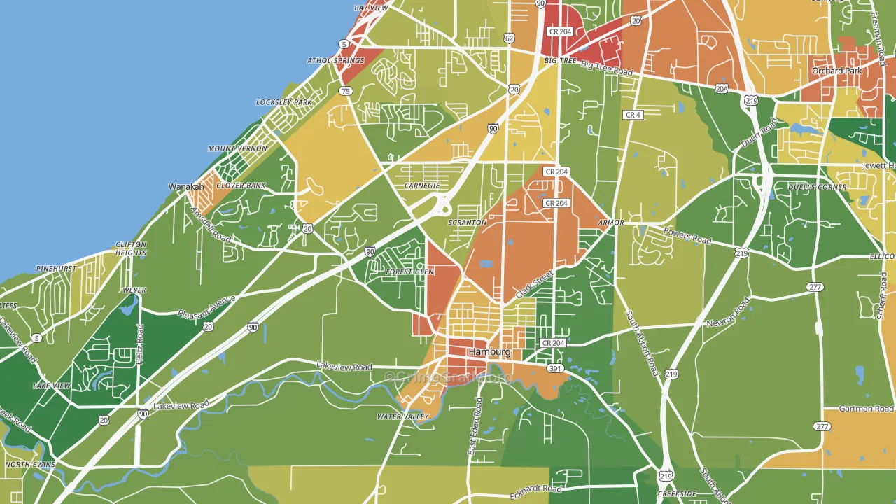 14075, NY Map of Theft Rates