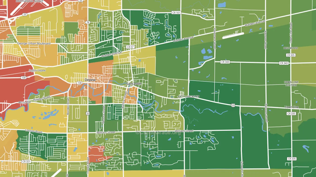 14086, NY Map of Theft Rates