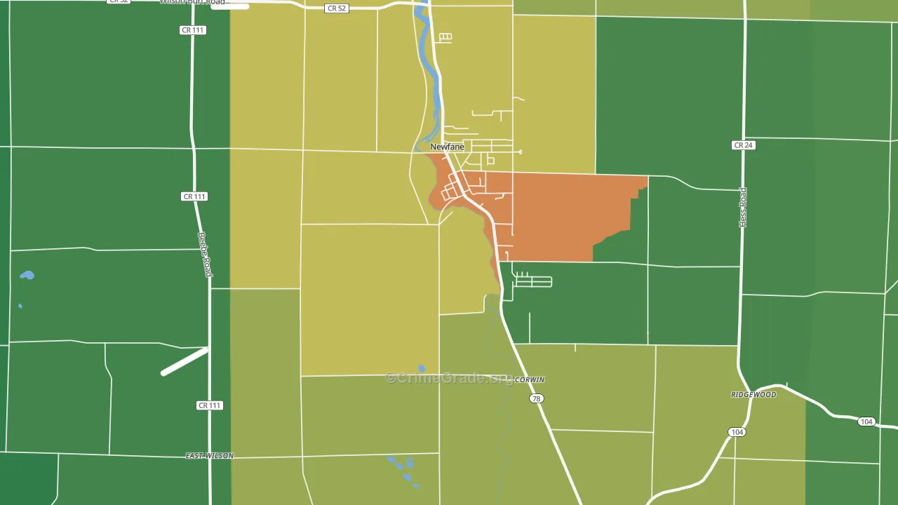 14108, NY Map of Theft Rates