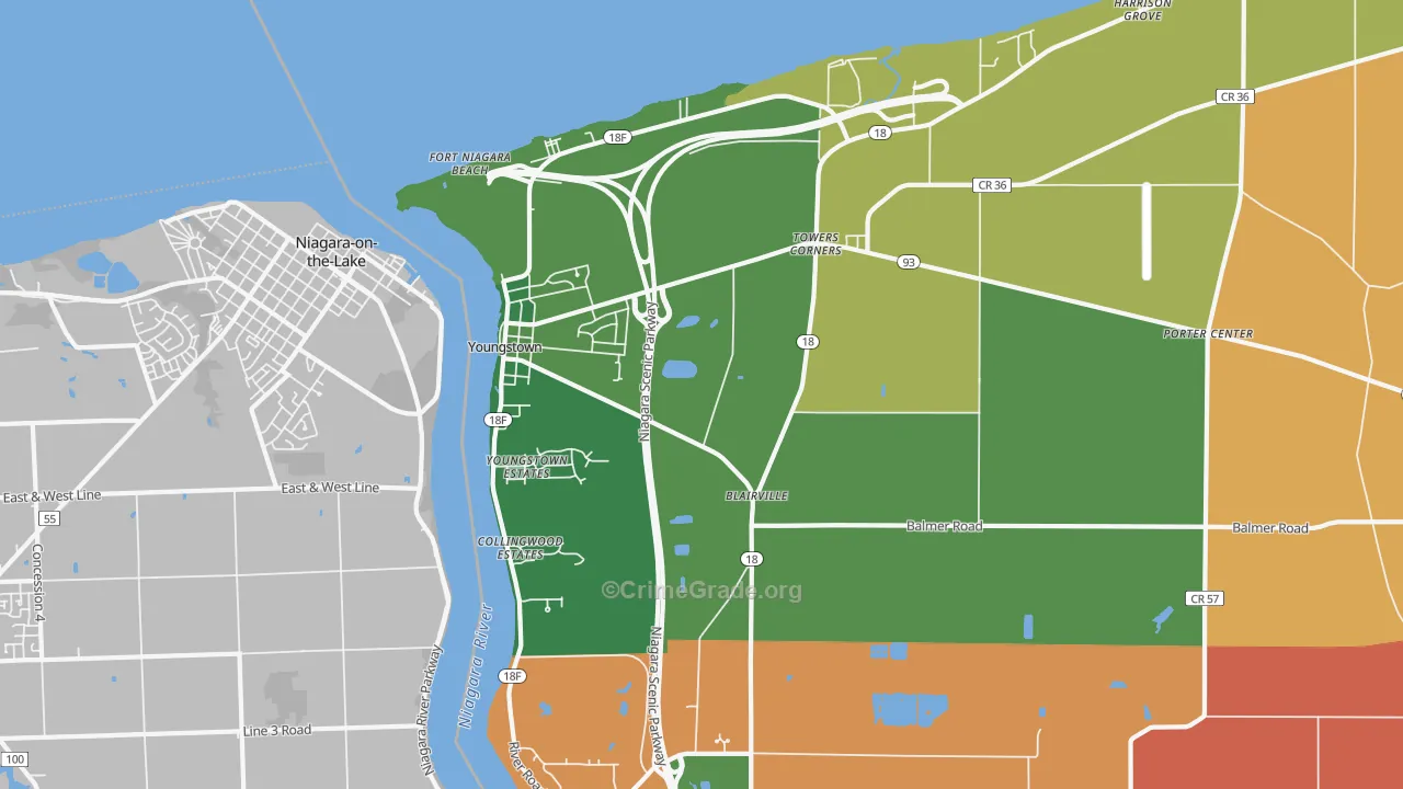 14174, NY Map of Theft Rates
