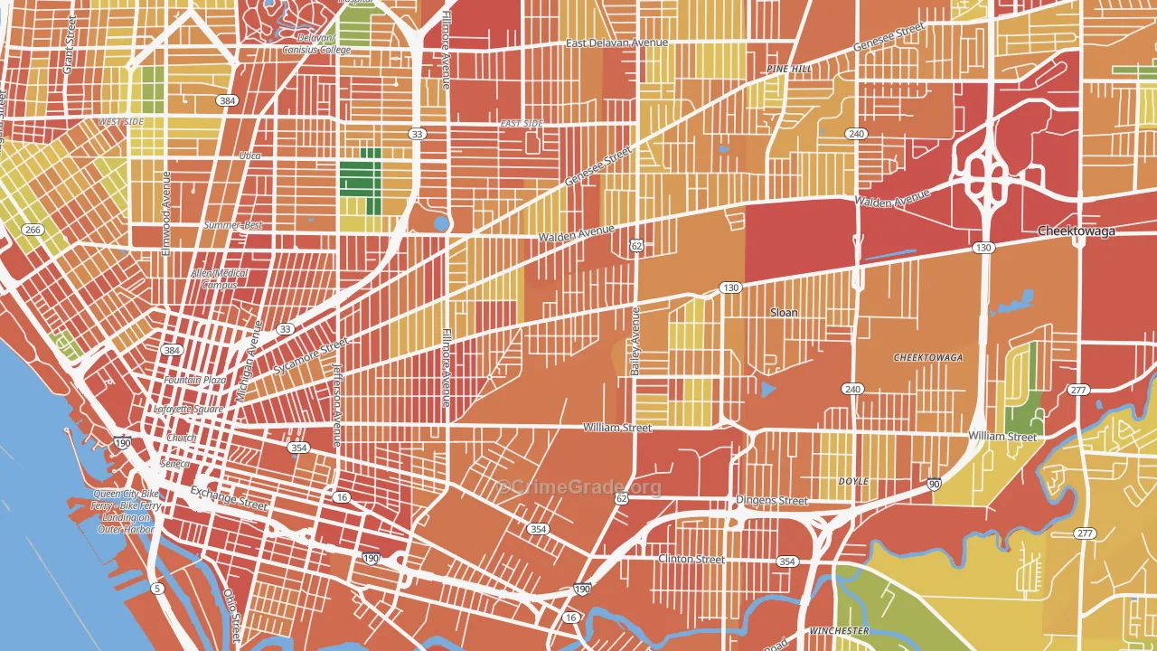 14212, NY Map of Theft Rates