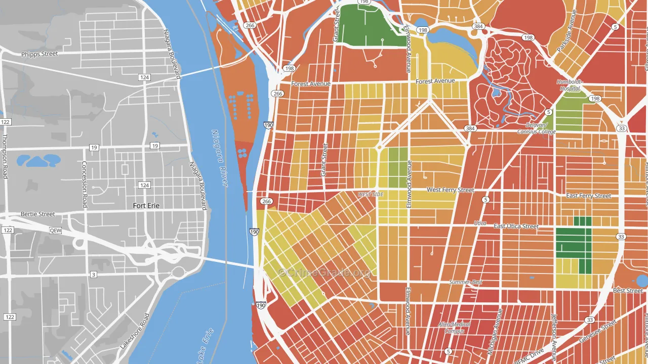 14213, NY Map of Theft Rates