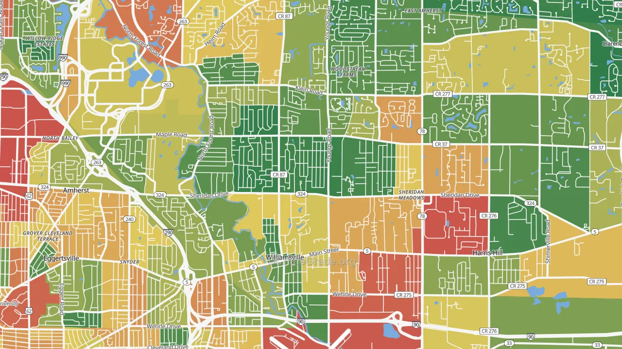 14221, NY Map of Theft Rates
