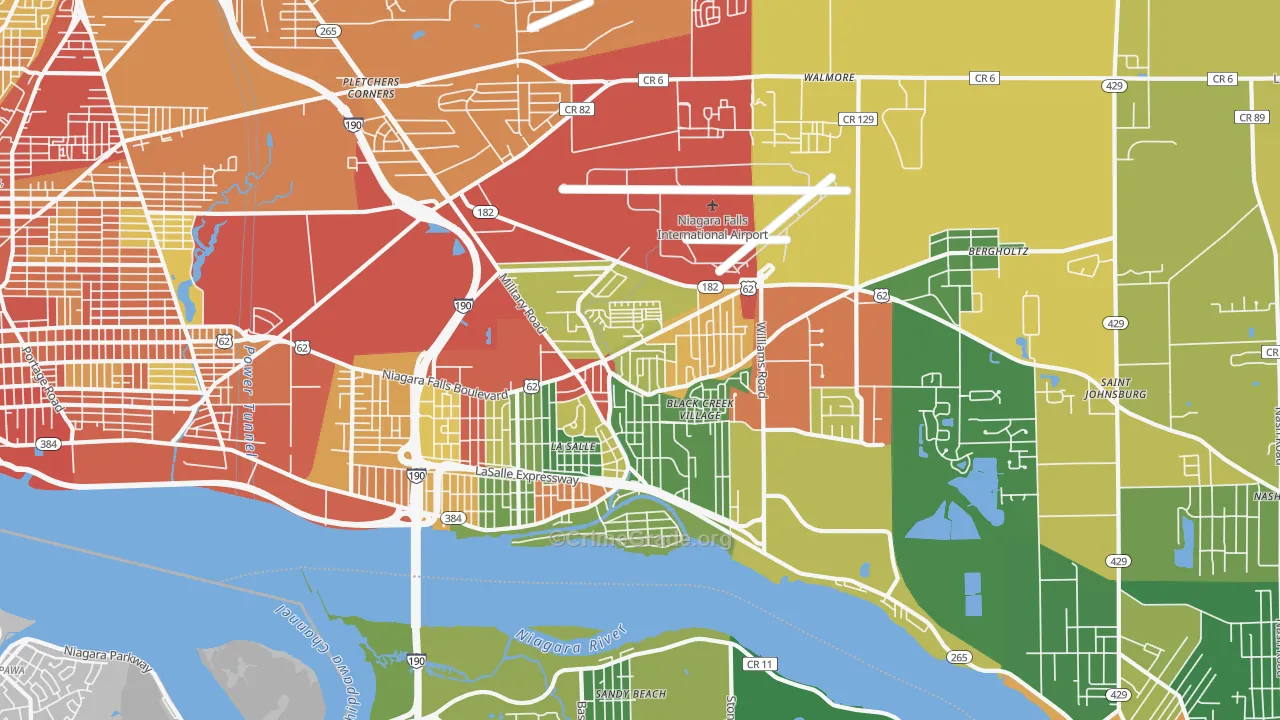 14304, NY Map of Theft Rates