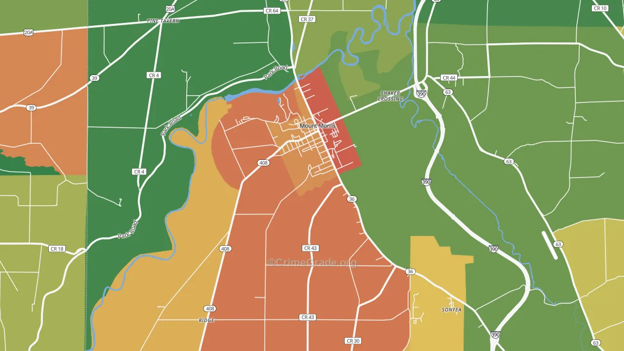 14510, NY Map of Theft Rates