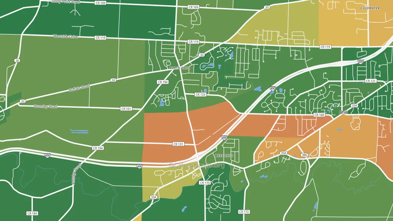 14514, NY Map of Theft Rates
